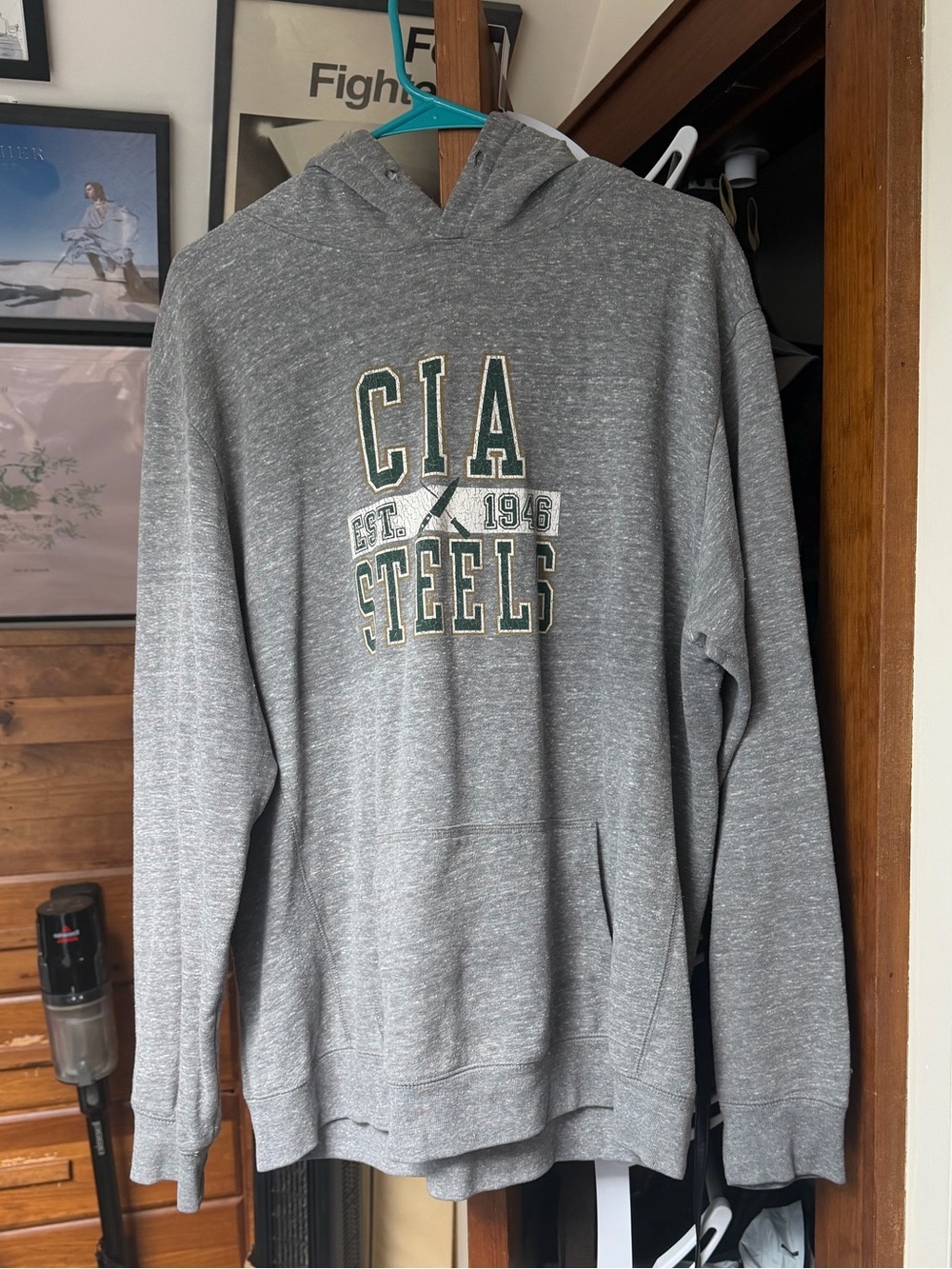 Gray Pullover Hoodie Sweatshirt - CIA Steels